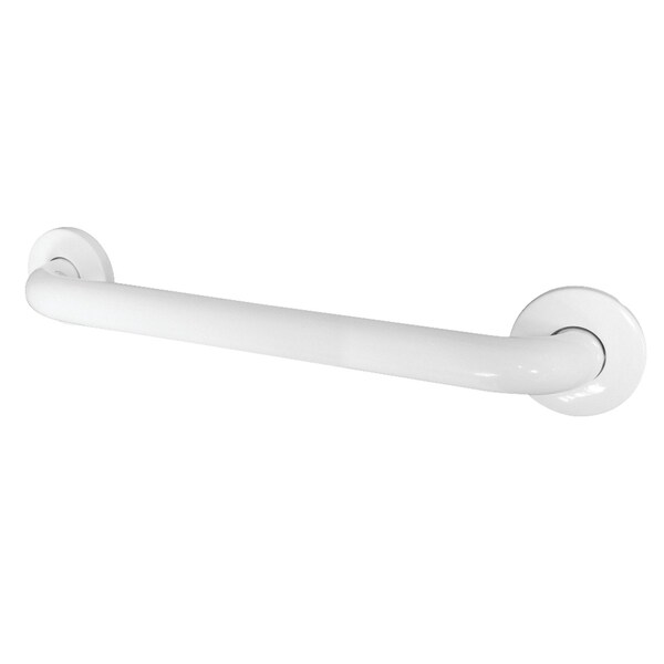 Kingston Brass Traditional GB1418CSW Made To Match 18" Stainless Steel Grab Bar, White, 21 L, Stainless Steel GB1418CSW - main